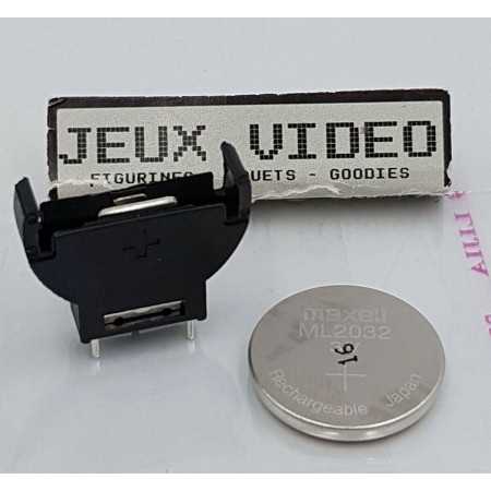 Pile rechargeable MAXELL ML2032 + Socket pour Console SEGA DREAMCAST | Service Divers | retrogaming